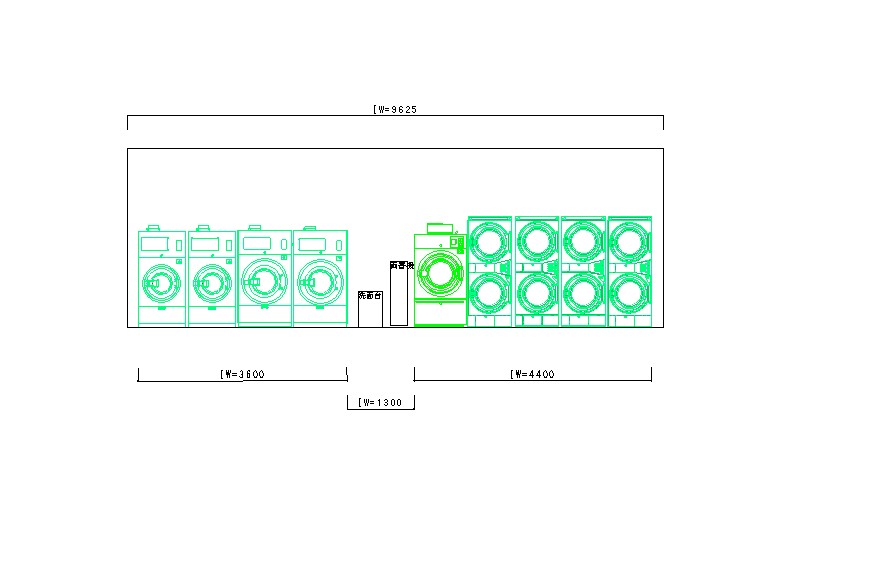 コインランドリーレイアウト図